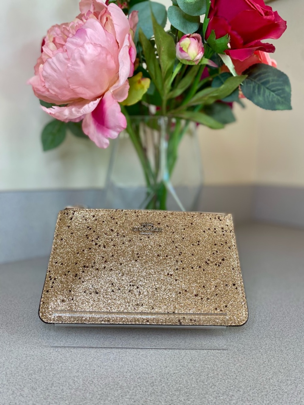 Coach Star Glitter Wristlet